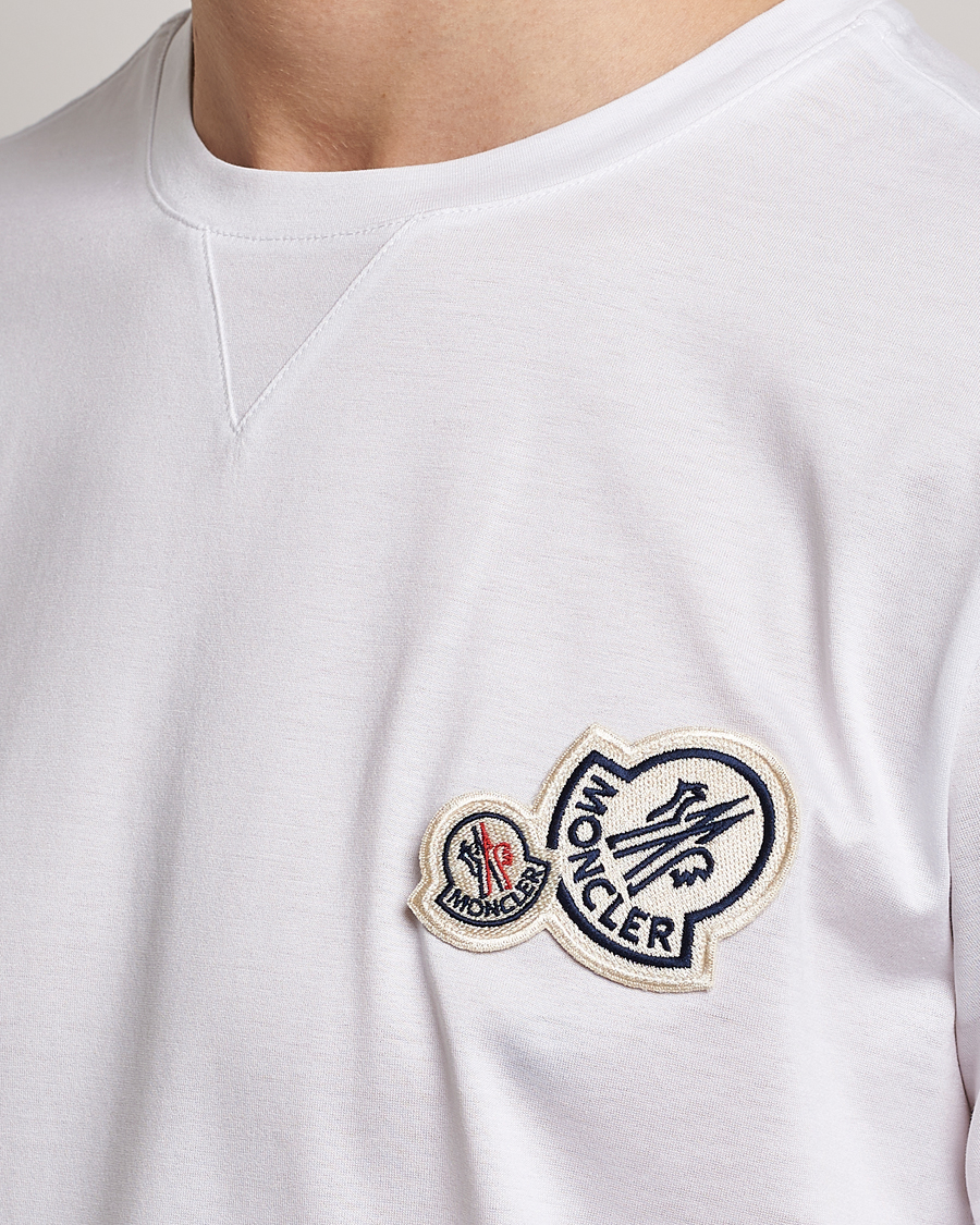 Men | T-Shirts | Moncler | Double Logo T-Shirt White