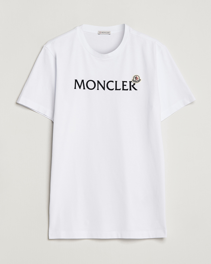 Men | T-Shirts | Moncler | Lettering T-Shirt White