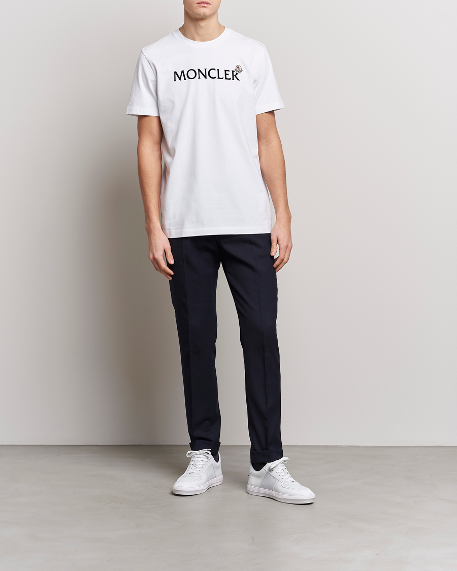 Men | T-Shirts | Moncler | Lettering T-Shirt White