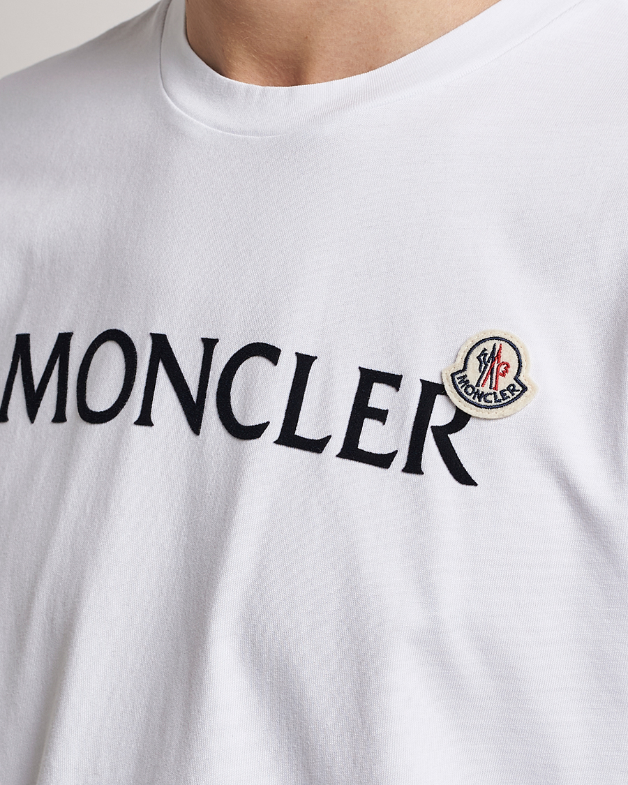 Men | T-Shirts | Moncler | Lettering T-Shirt White