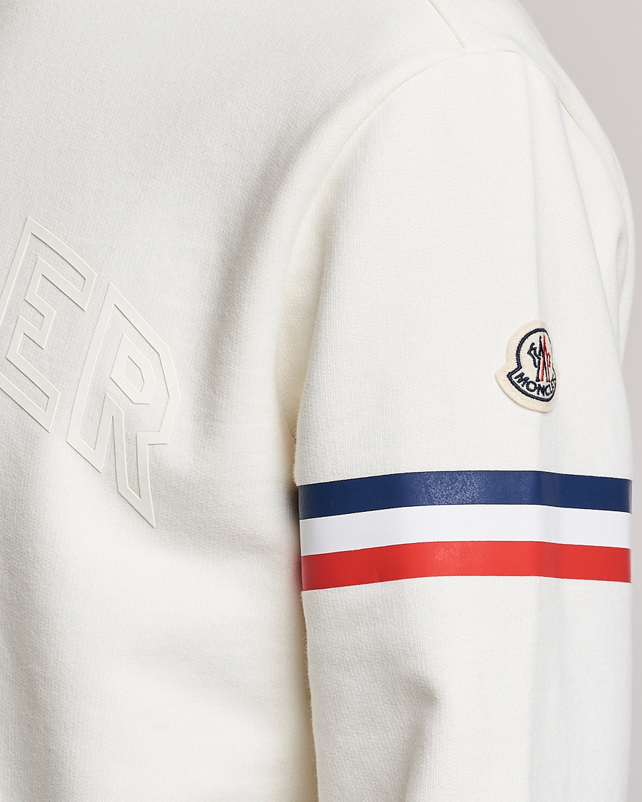 Men | Sweaters & Knitwear | Moncler | Armband Logo Sweatshirt White