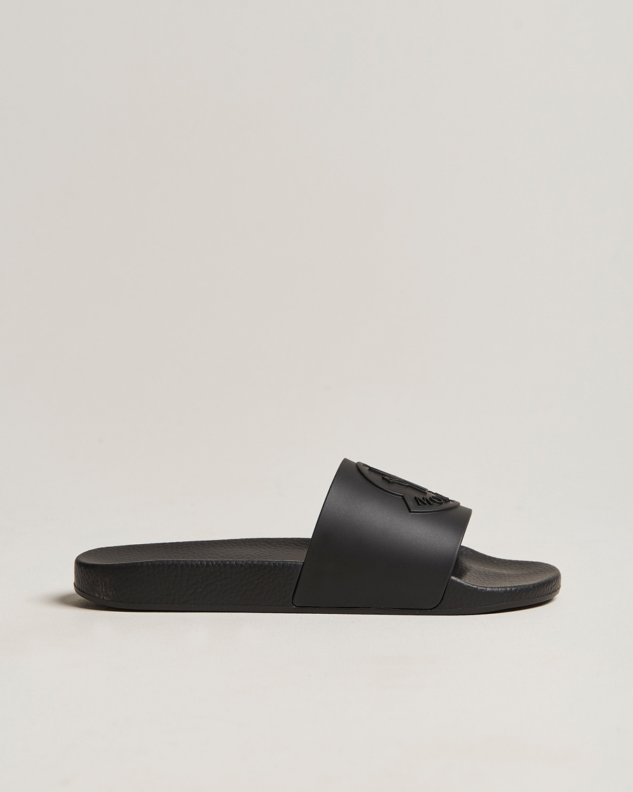 Men | Moncler Basile Slides Black | Moncler | Basile Slides Black