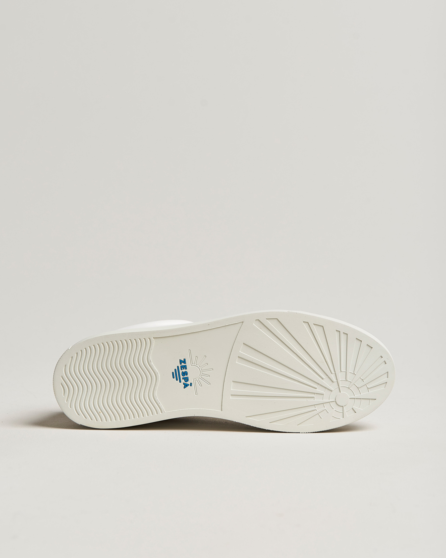 Men | Zespà ZSP4 Nappa Leather Sneakers White/Dark Green | Zespà | ZSP4 Nappa Leather Sneakers White/Dark Green