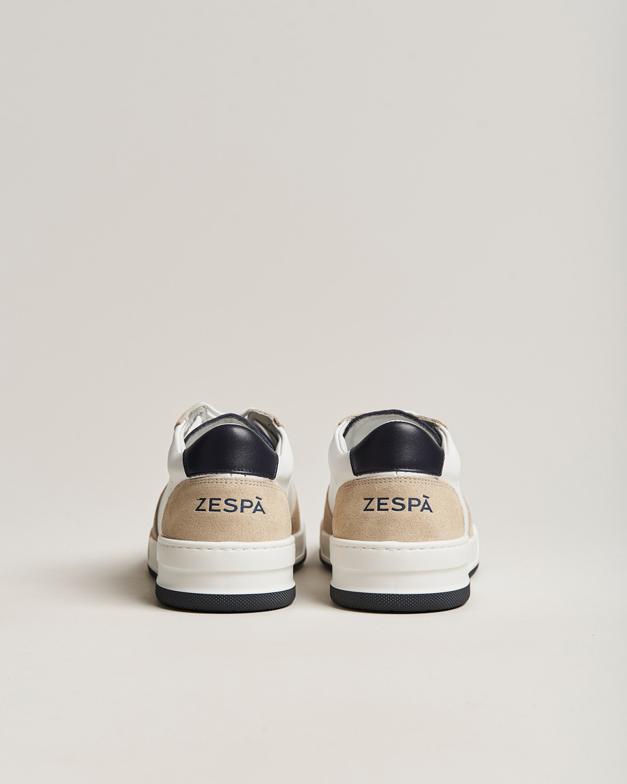 Men | Zespà ZSP23 MAX Nappa/Suede Sneakers Frost/Navy | Zespà | ZSP23 MAX Nappa/Suede Sneakers Frost/Navy