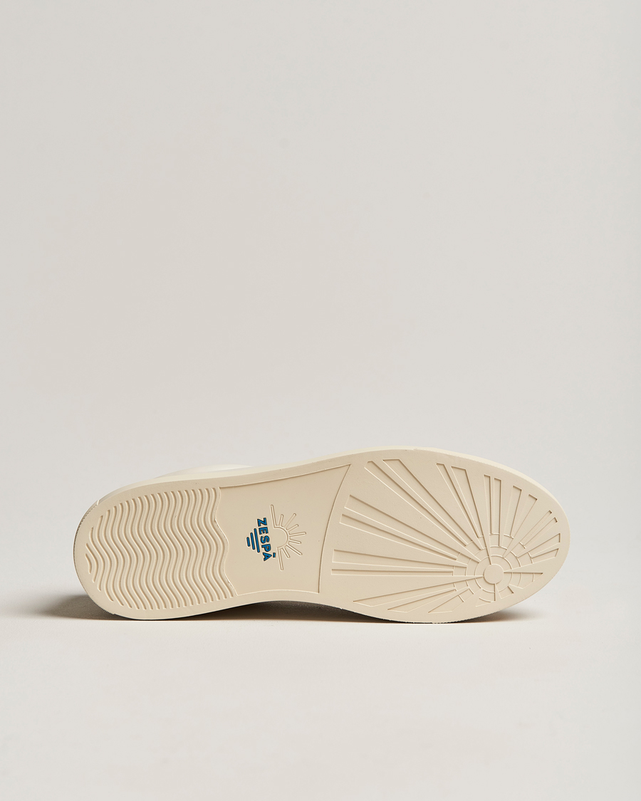 Zespà ZSP4 Nappa Leather Sneakers Off White/Navy at CareOfCarl.com