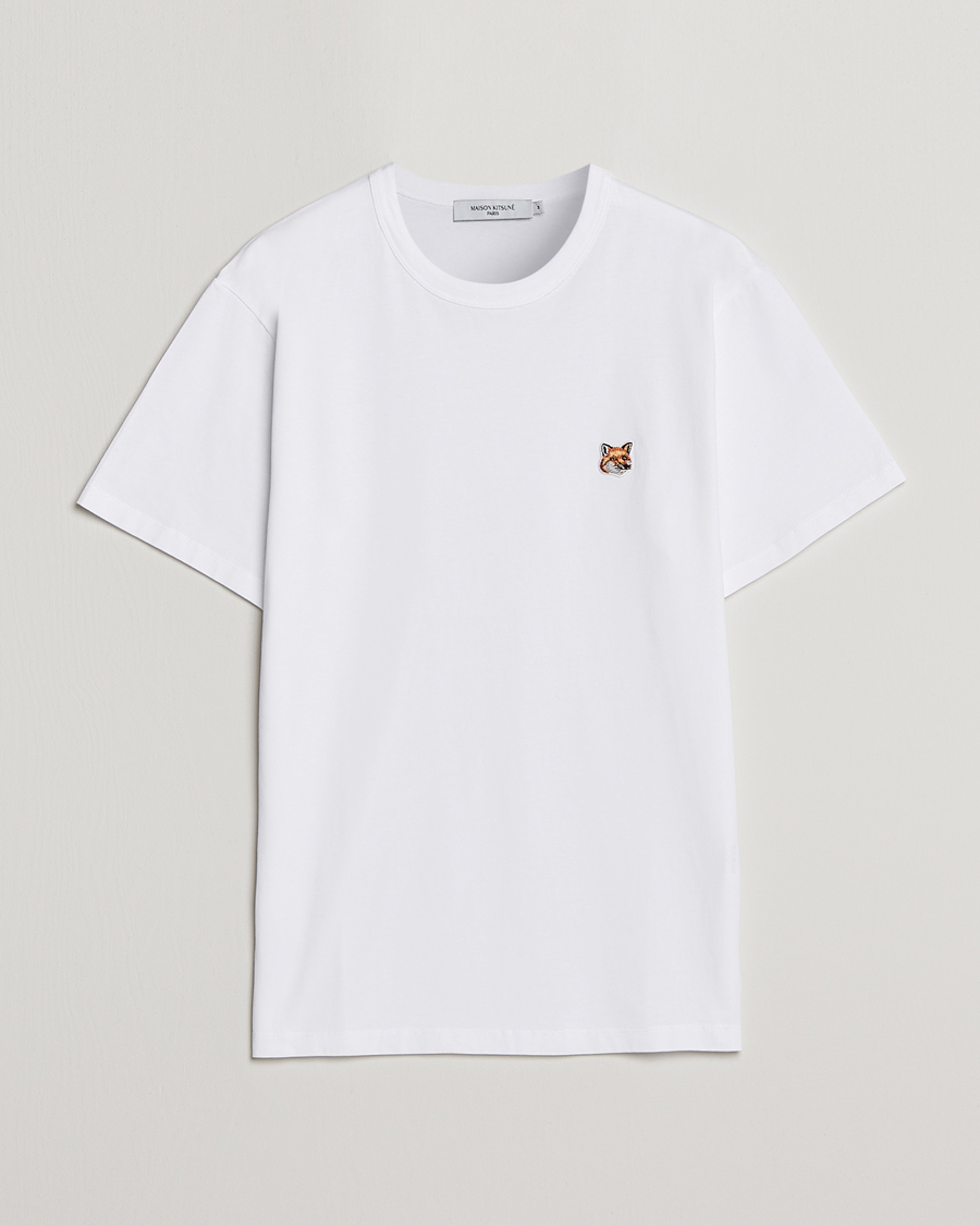 Men | White t-shirts | Maison Kitsuné | Fox Head T-Shirt White