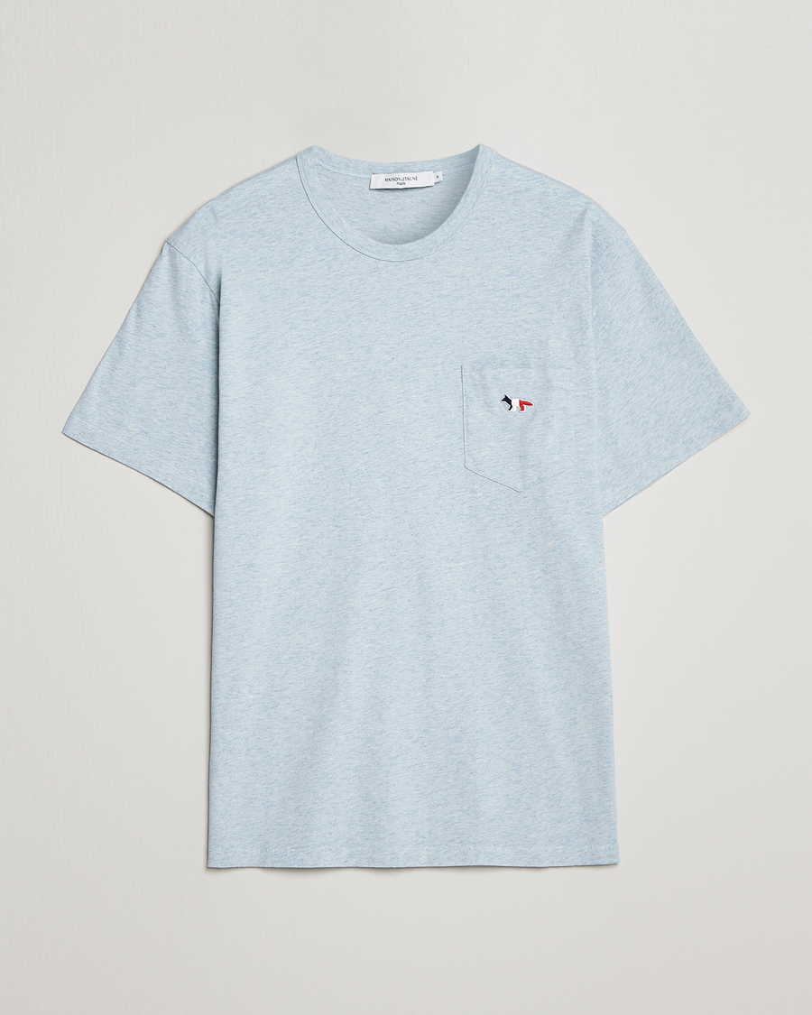 Men | T-Shirts | Maison Kitsuné | Tricolor Fox Tee Blue Haze