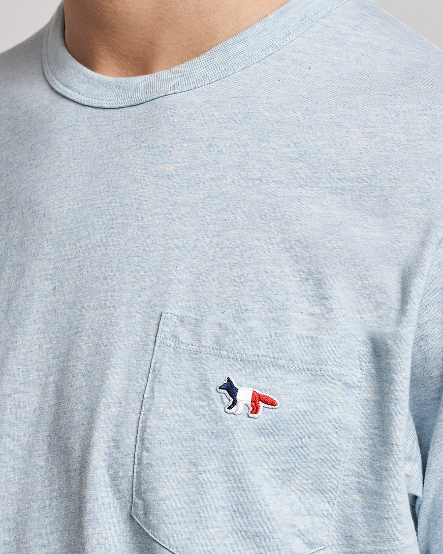 Men | T-Shirts | Maison Kitsuné | Tricolor Fox Tee Blue Haze