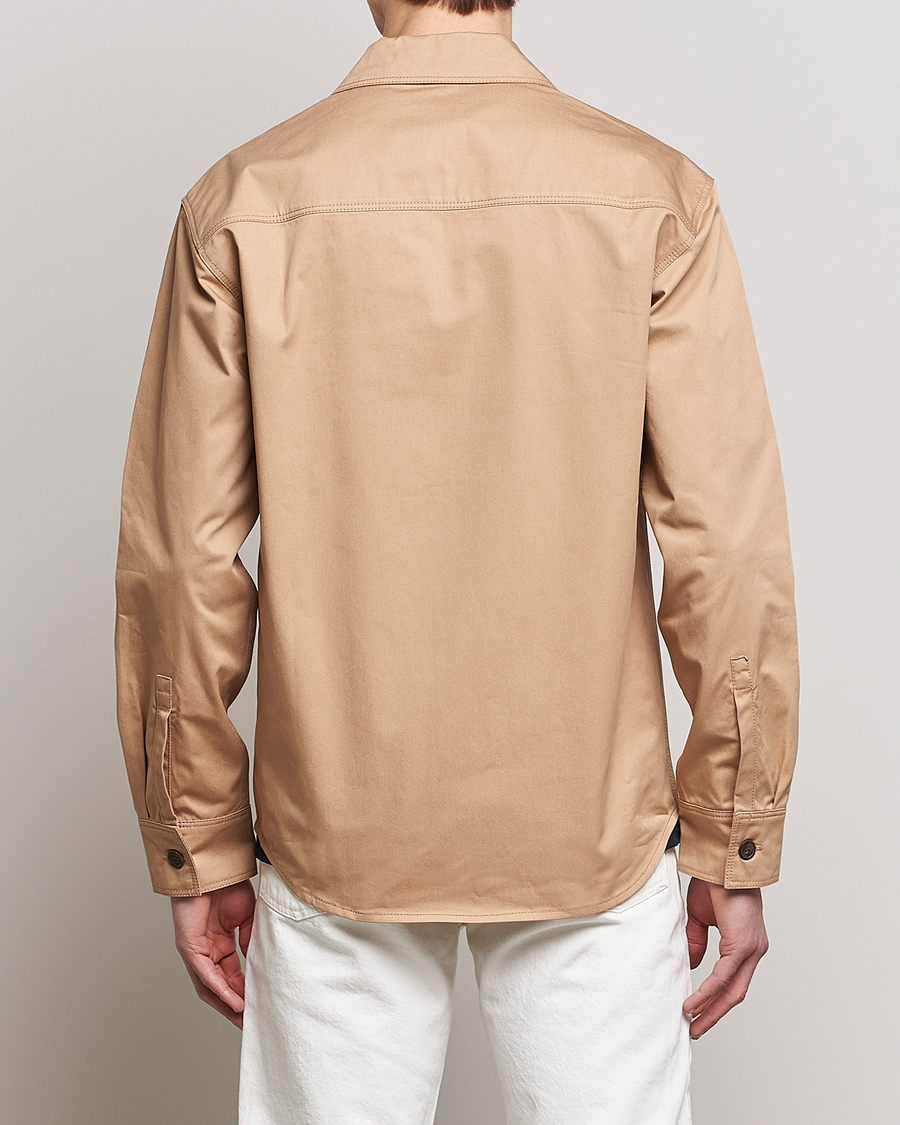 Men | Coats & Jackets | Maison Kitsuné | Cotton Shirt Jacket Beige