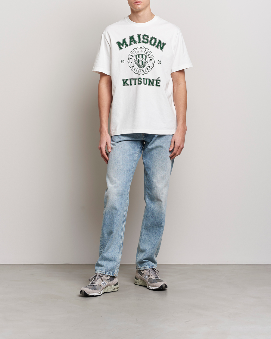 Men | T-Shirts | Maison Kitsuné | Varsity Comfort Tee Off White