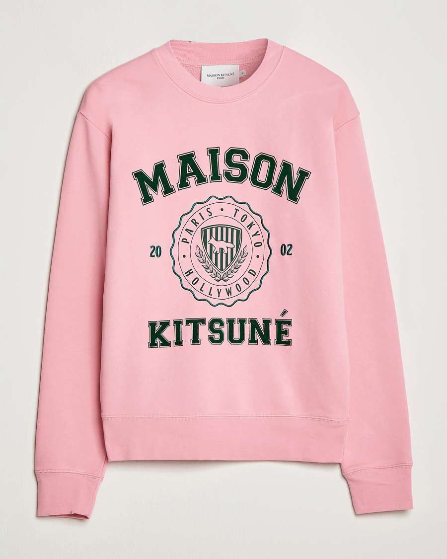 Men | Sweaters & Knitwear | Maison Kitsuné | Varsity Comfort Sweatshirt Strawberry