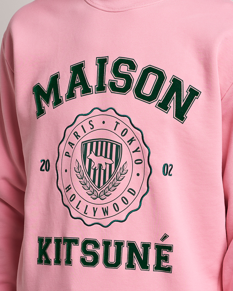 Men | Sweaters & Knitwear | Maison Kitsuné | Varsity Comfort Sweatshirt Strawberry
