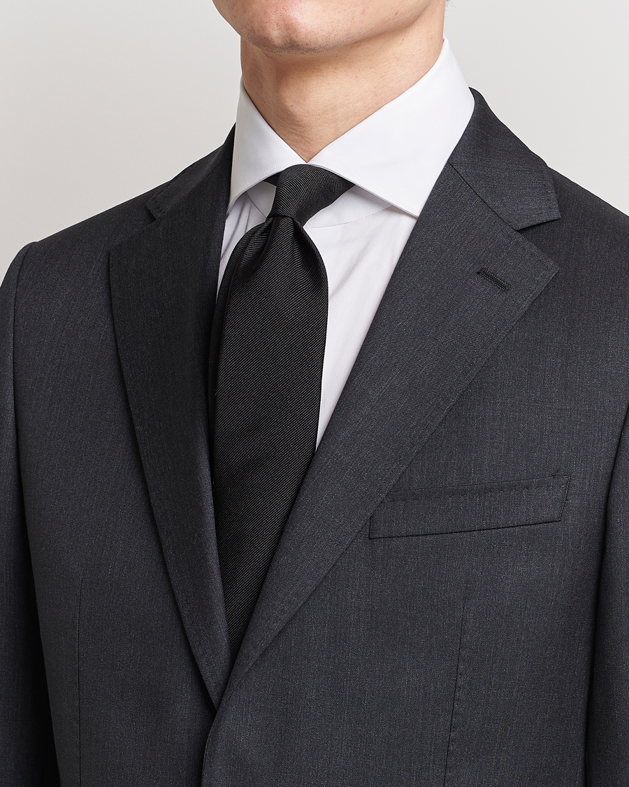 Men |  | BOSS BLACK | Silk 7,5 cm Tie Black