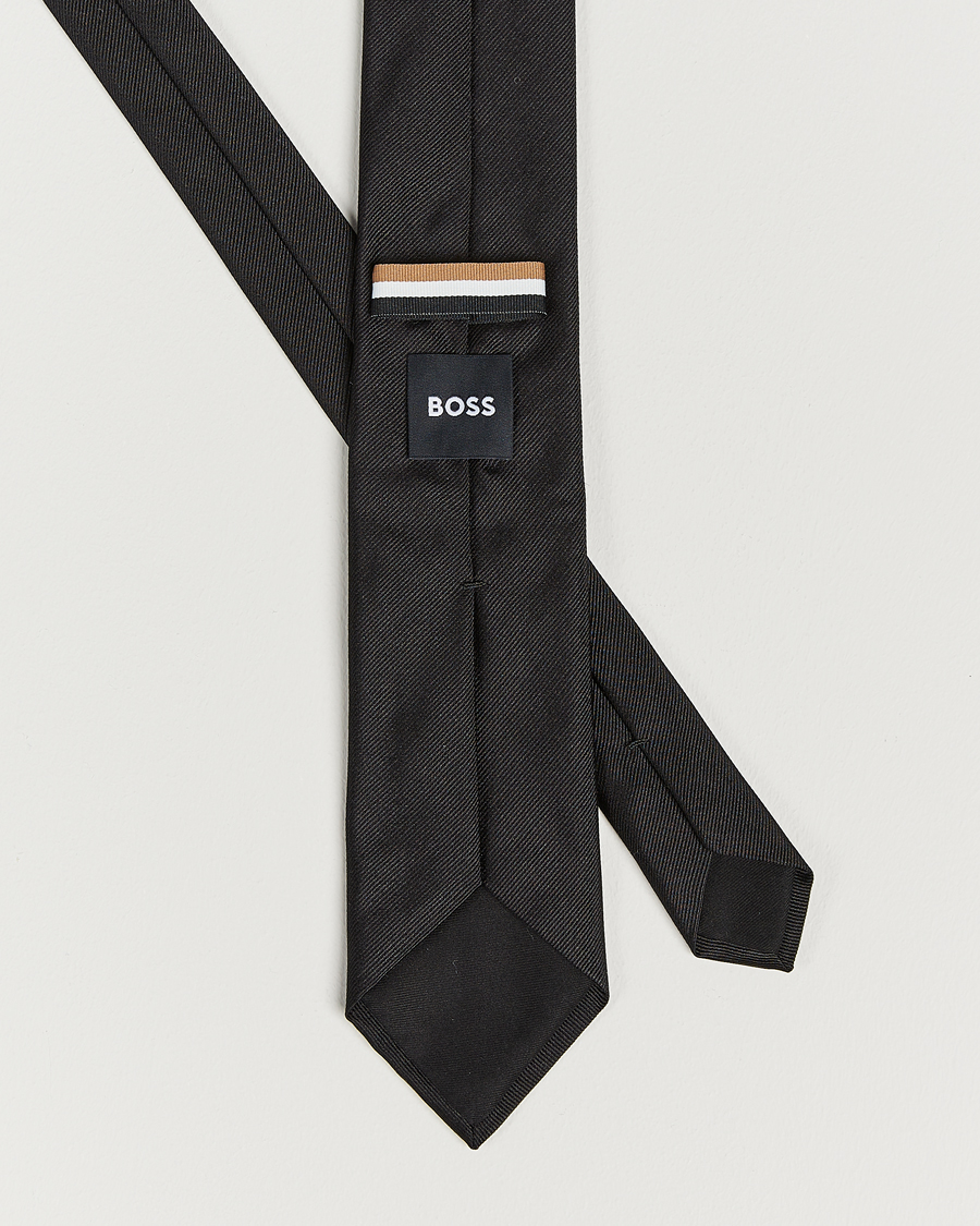 Men | Ties | BOSS BLACK | Silk 7,5 cm Tie Black