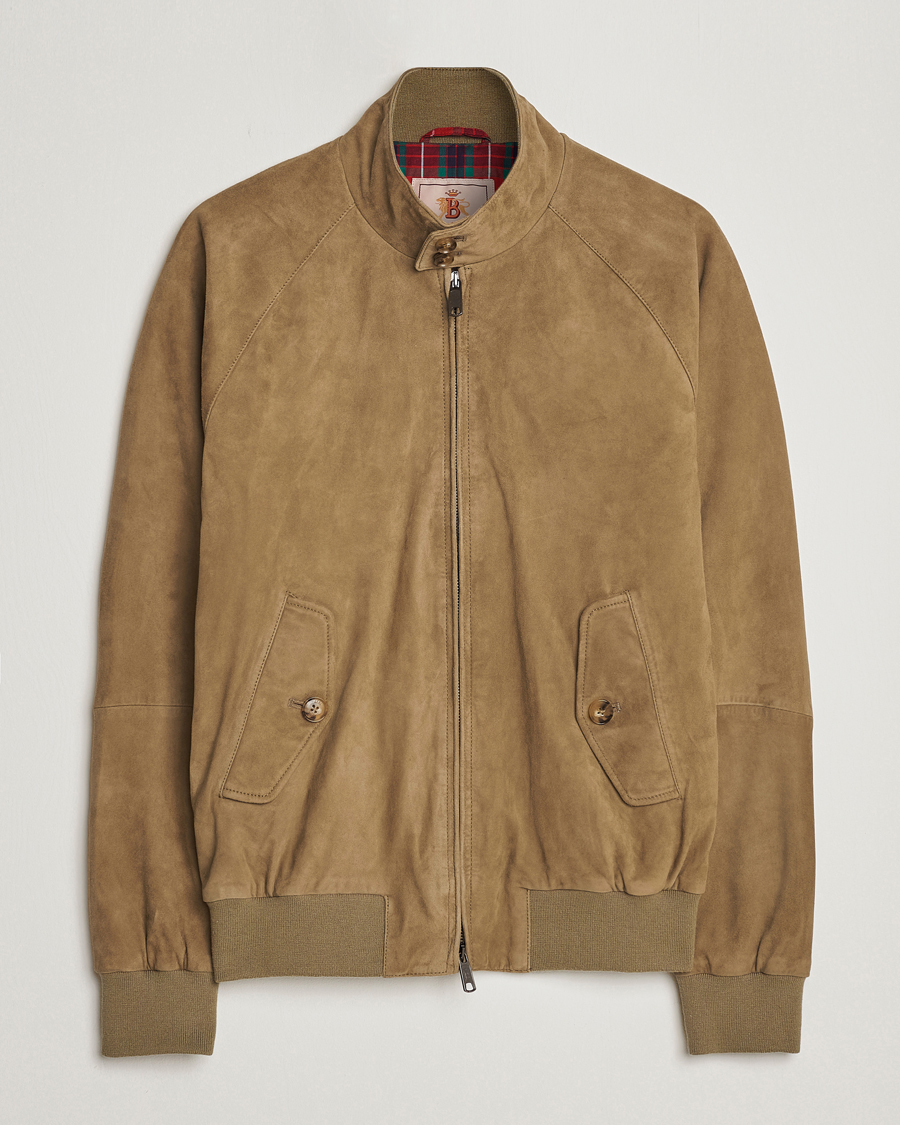 Men | Coats & Jackets | Baracuta | G9 Suede Jacket Bark