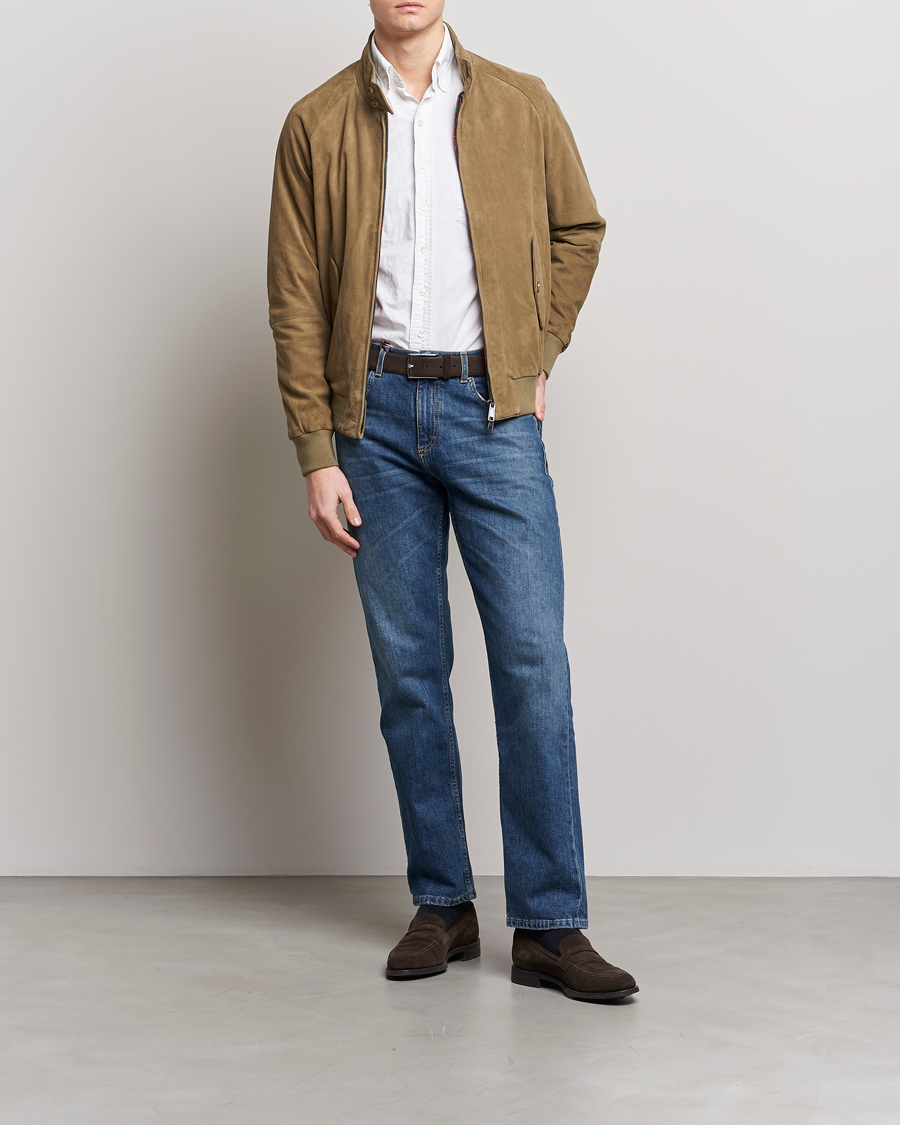 Men | Coats & Jackets | Baracuta | G9 Suede Jacket Bark