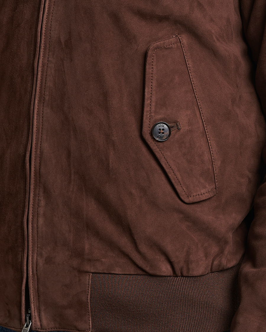 Men | Coats & Jackets | Baracuta | G9 Suede Jacket Chocolate