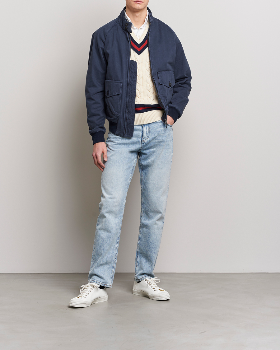 Men | Coats & Jackets | Baracuta | Authentic Fit Pocket G9 Gabardine Jacket Navy