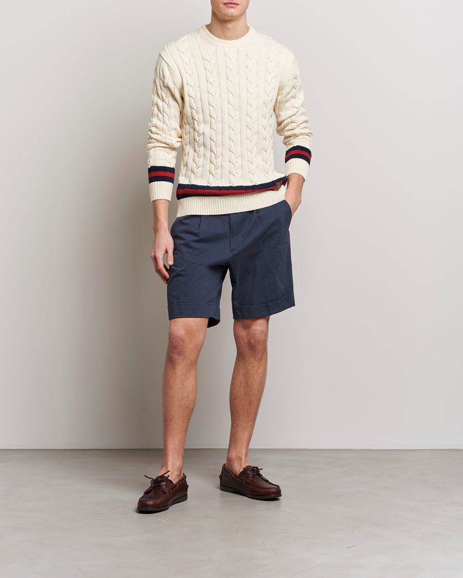 Men | Shorts | Baracuta | Gabardine Chino Shorts Navy