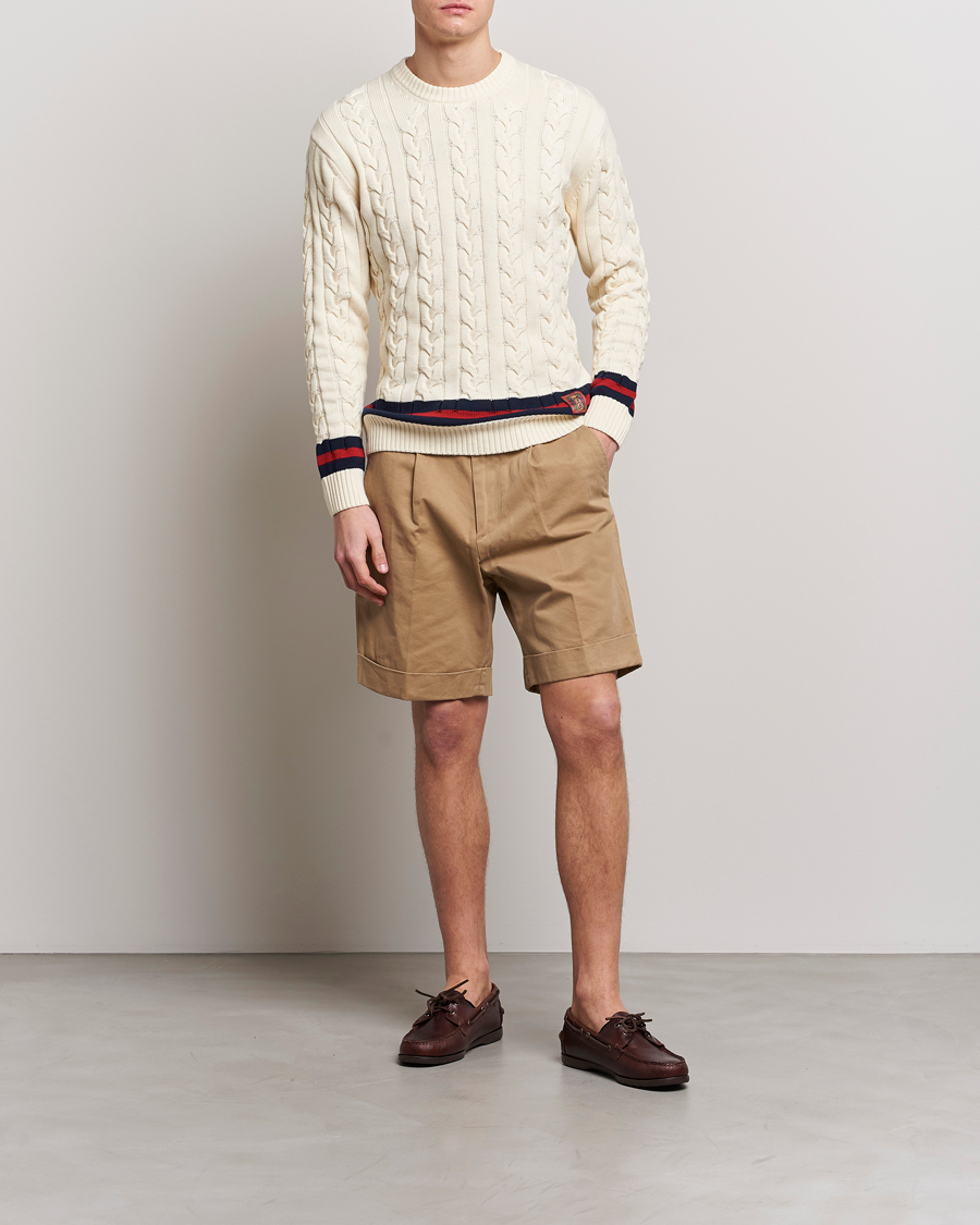 Men | Shorts | Baracuta | Gabardine Chino Shorts Tan