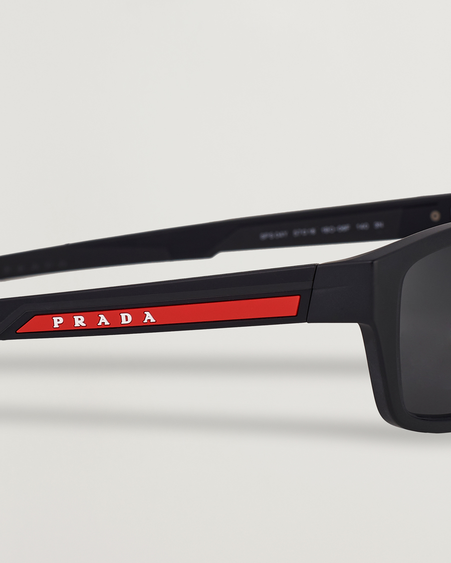 Men | Square Frame Sunglasses | Prada Linea Rossa | 0PS 04YS Sunglasses Matte Black