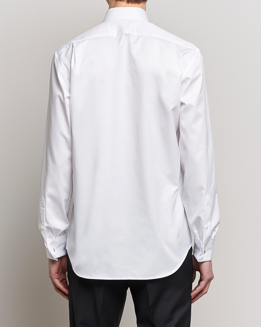Men | Shirts | Stenströms | Fitted Body Smoking Shirt White