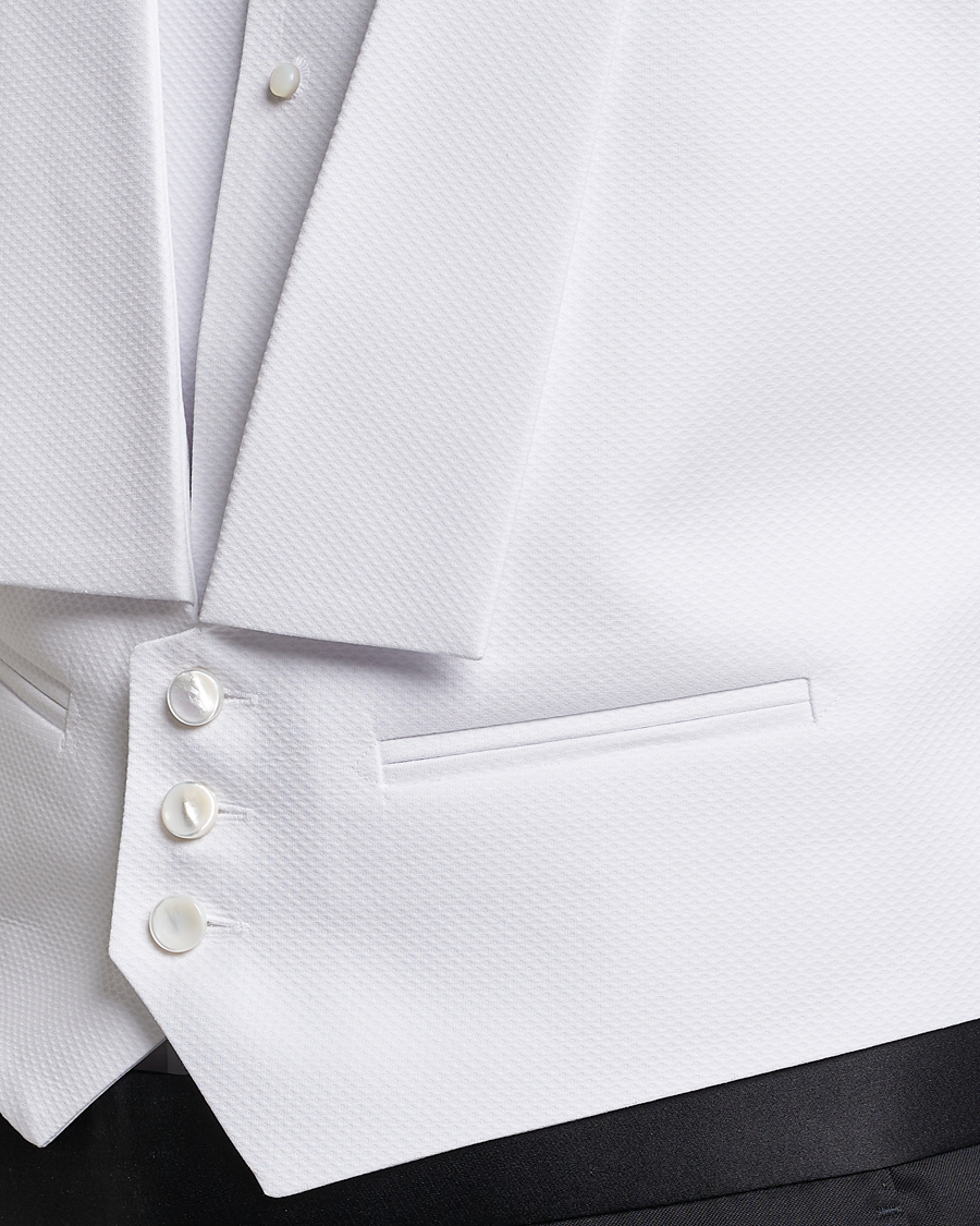 Men | Shirts | Stenströms | Evening Waistcoat White