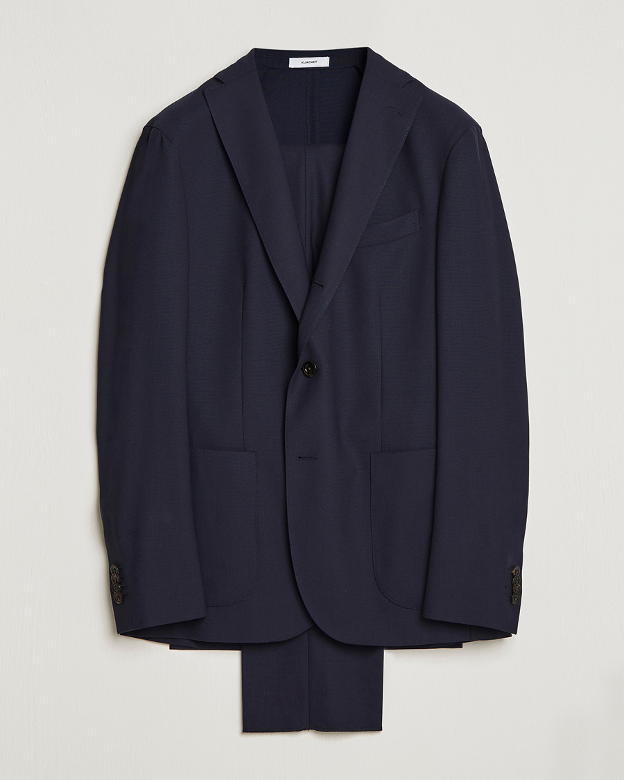 Boglioli K Jacket Wool Suit Navy at CareOfCarl.com