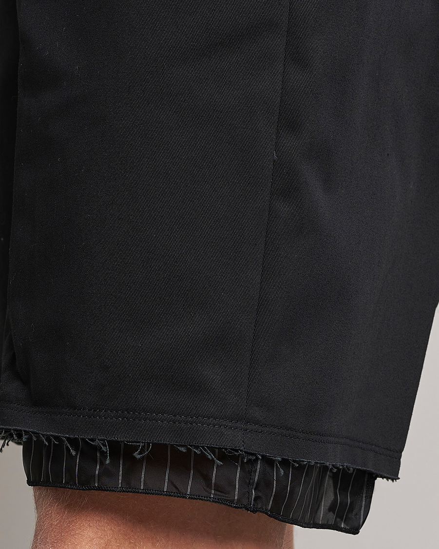 Men | Shorts | Lanvin | Raw Edge Tailored Shorts Black