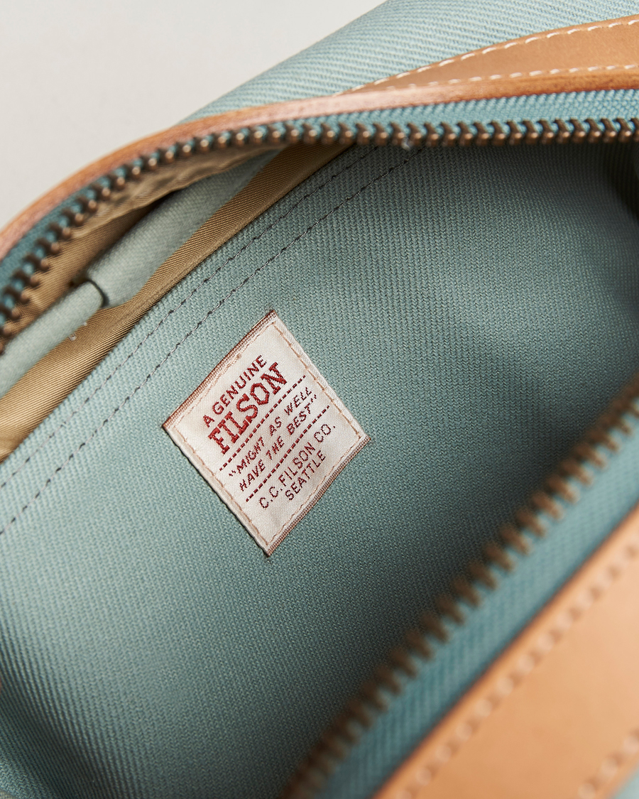 Men | Filson Rugged Twill Travel Kit Lake Green | Filson | Rugged Twill Travel Kit Lake Green
