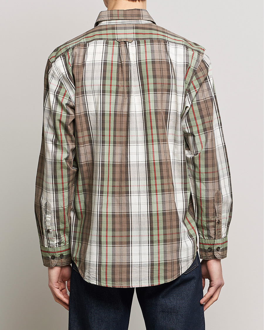 Men | Shirts | Filson | Washed Feather Cloth Shirt Sage/Olive Plaid