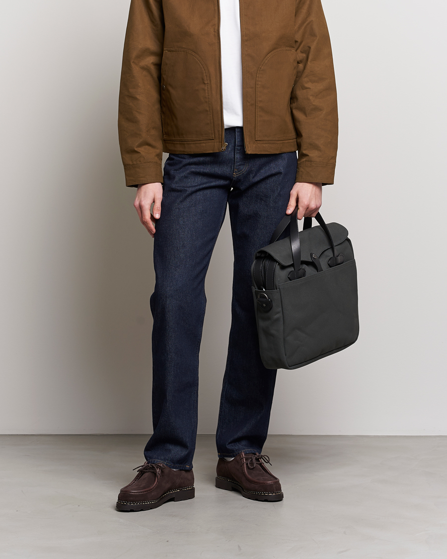 Men | Filson Original Briefcase Faded Black | Filson | Original Briefcase Faded Black