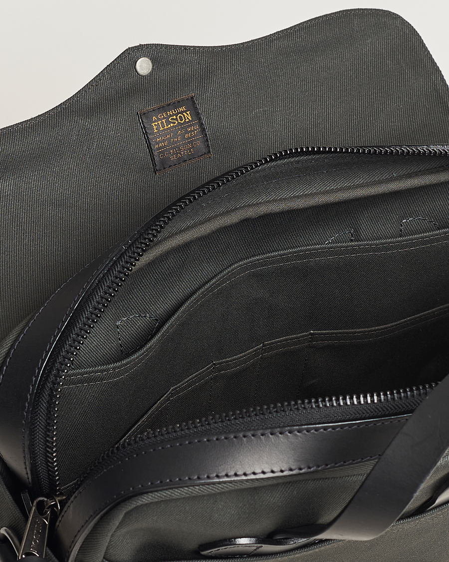 Men | Filson Original Briefcase Faded Black | Filson | Original Briefcase Faded Black