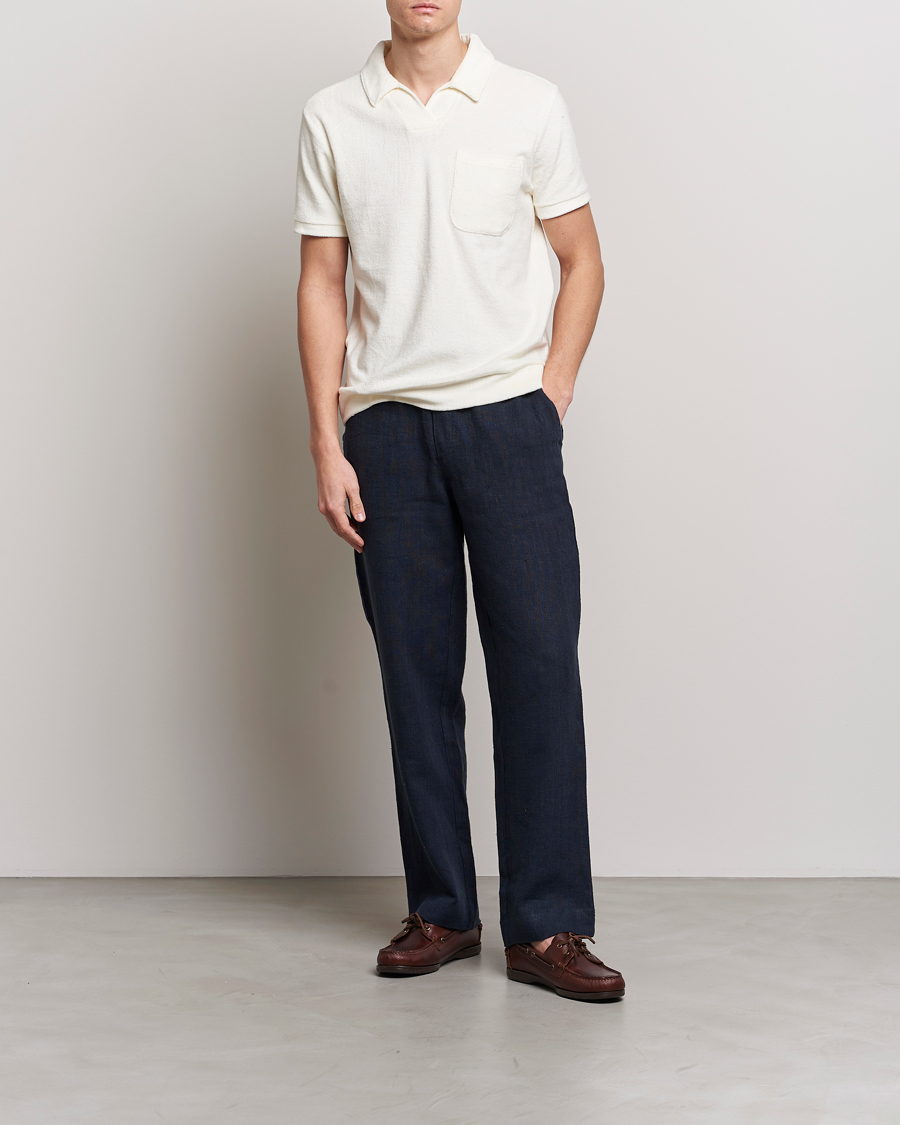 Men | Polo Shirts | The Resort Co | Terry Polo Shirt White