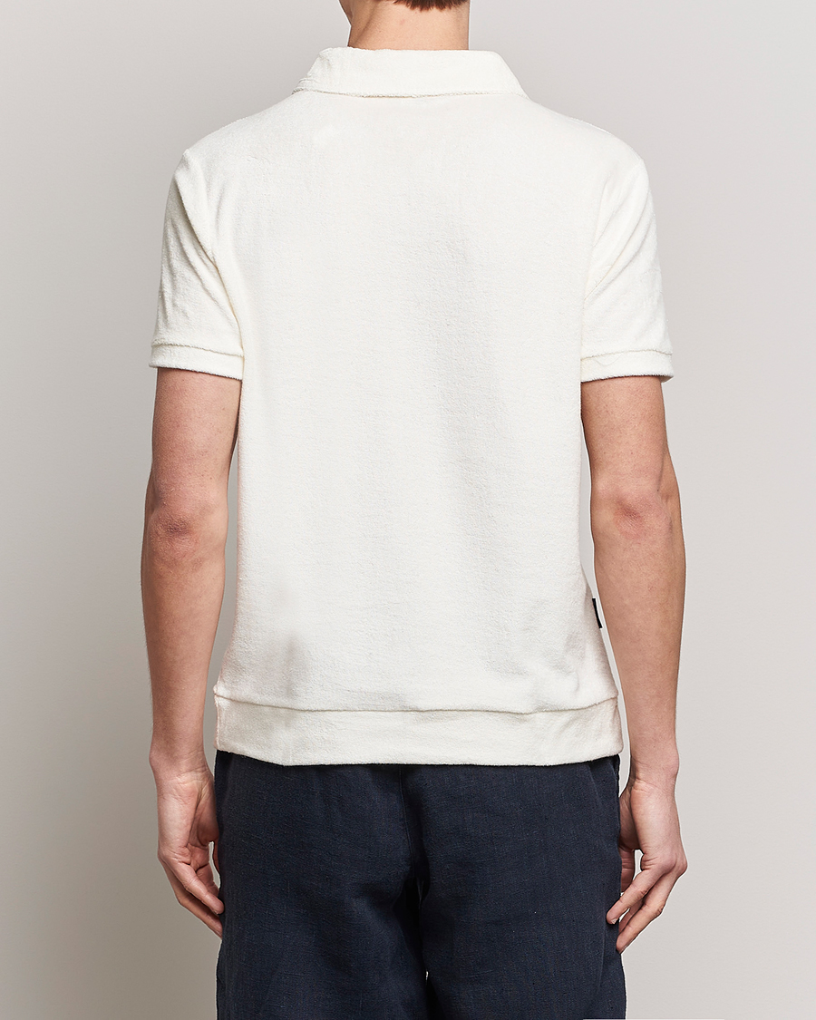 Men | Polo Shirts | The Resort Co | Terry Polo Shirt White