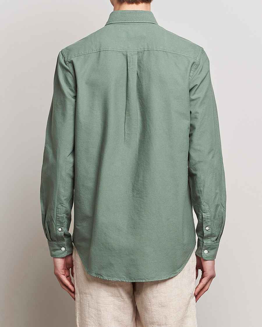 Men | Shirts | A Day's March | Moorgate Dyed Oxford Shirt Dusty Green