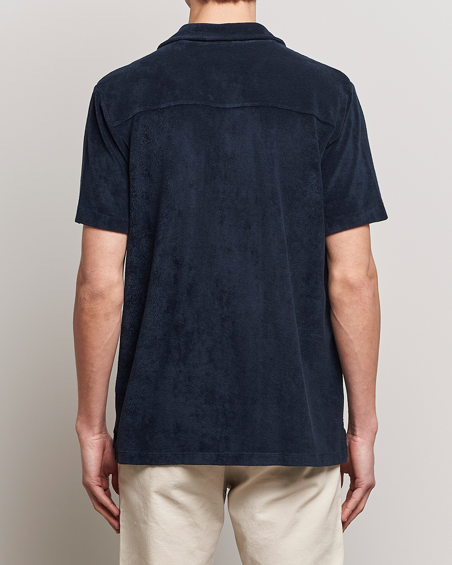 Men | Shirts | A Day's March | Yamu Short Sleeve Terry Shirt Navy