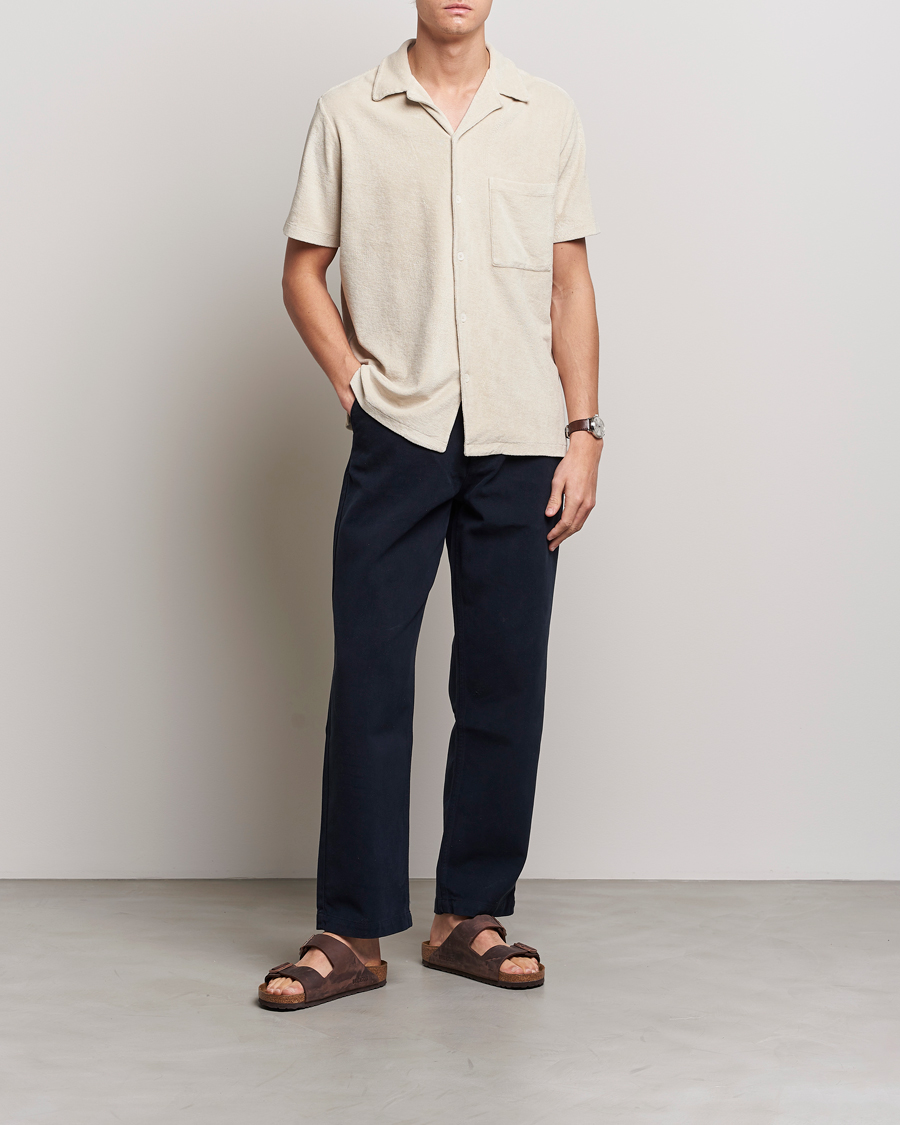 Men | Shirts | A Day's March | Yamu Short Sleeve Terry Shirt Desert