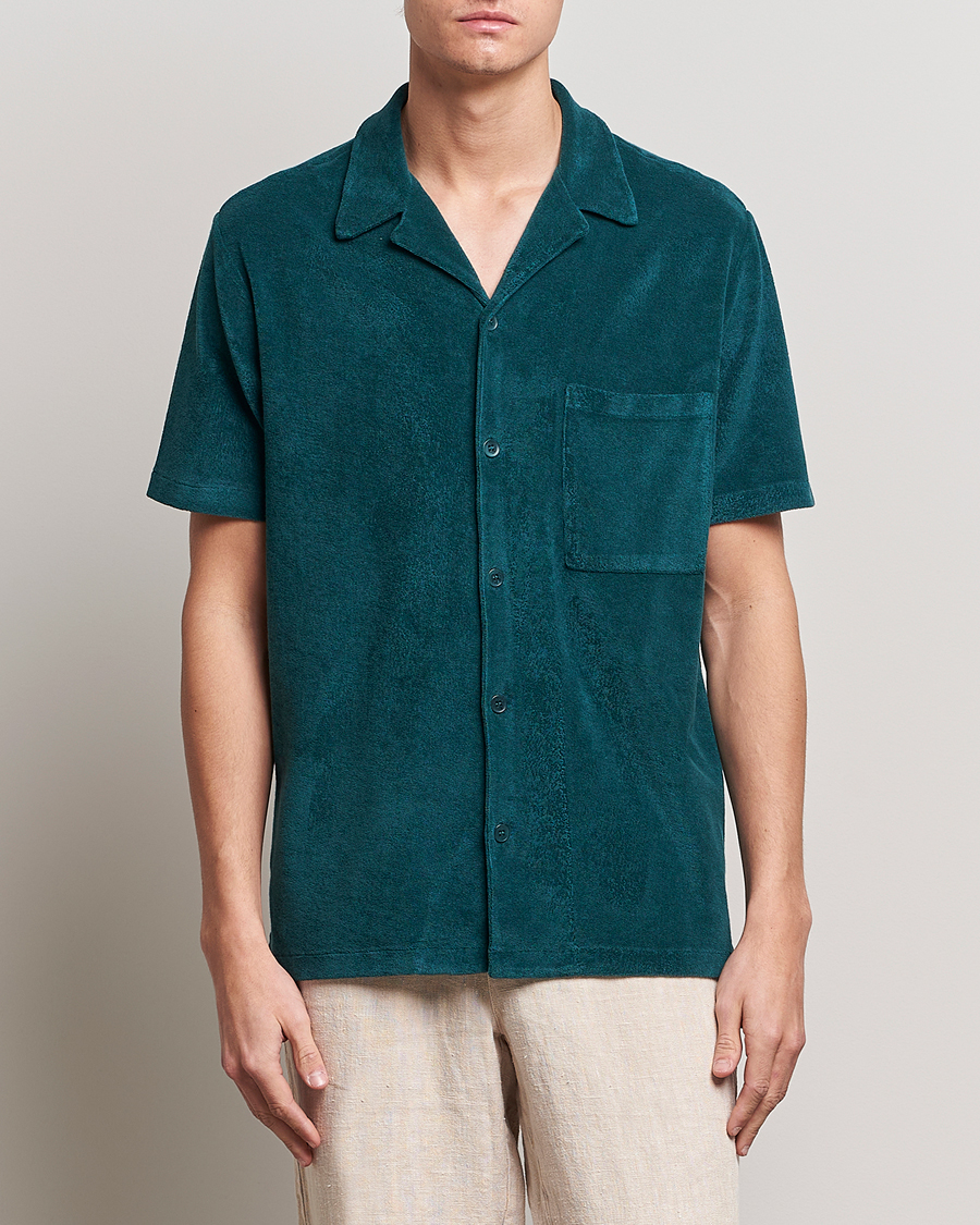 Men | The Terry Collection | A Day's March | Yamu Short Sleeve Terry Shirt Teal