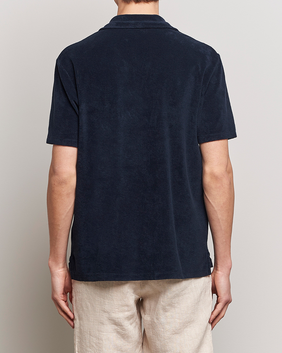 Men | Polo Shirts | A Day's March | Terry Polo Navy