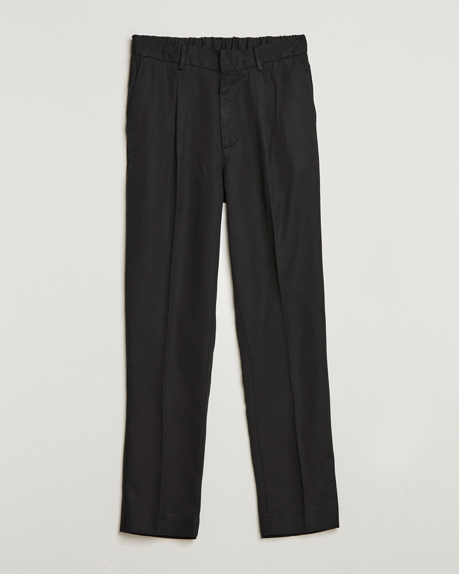 Men | Trousers | A Day's March | Smart Trouser Tencel Black