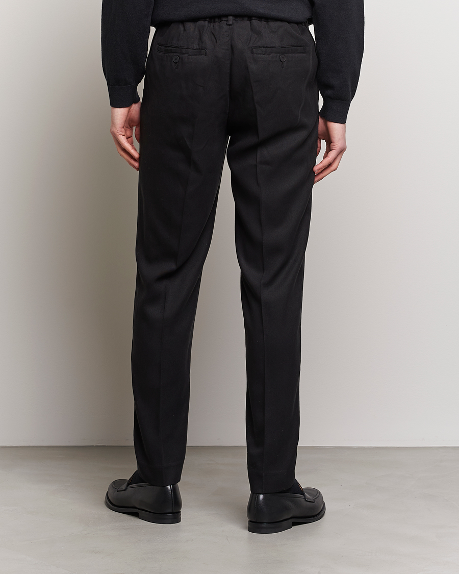 Men | Trousers | A Day's March | Smart Trouser Tencel Black