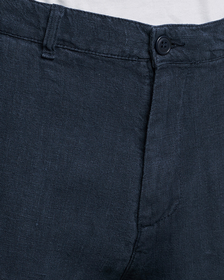 Men | Trousers | A Day's March | Madu Linen Trouser Navy
