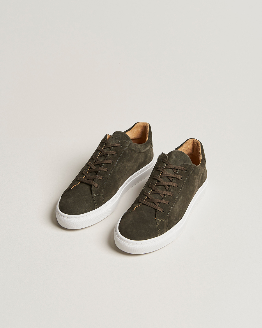 Men | Contemporary Creators | A Day's March | Marching Suede Sneaker Dark Olive