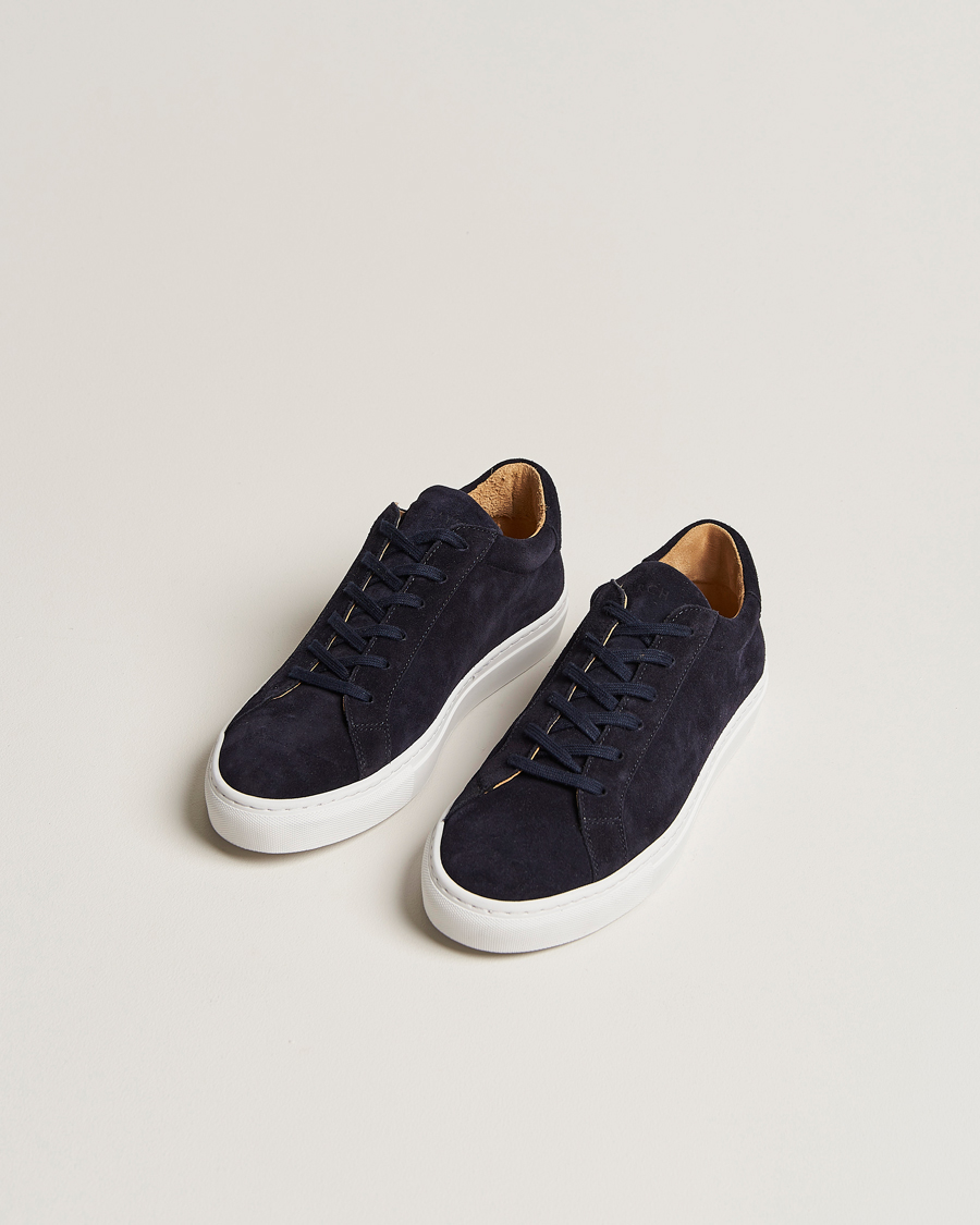 Men | Shoes | A Day's March | Marching Suede Sneaker Navy