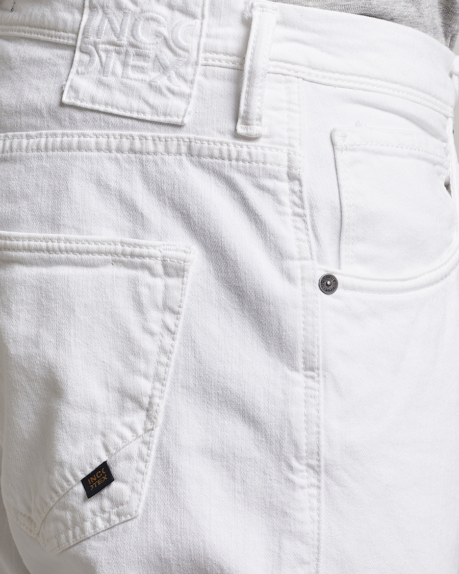 Men | Trousers | Incotex | Cotton Stretch 5-Pocket Pants White