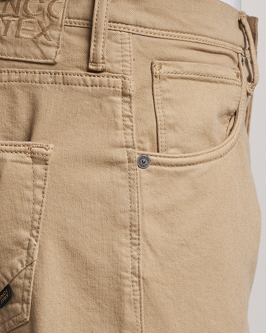 Men | Trousers | Incotex | Cotton Stretch 5-Pocket Pants Beige