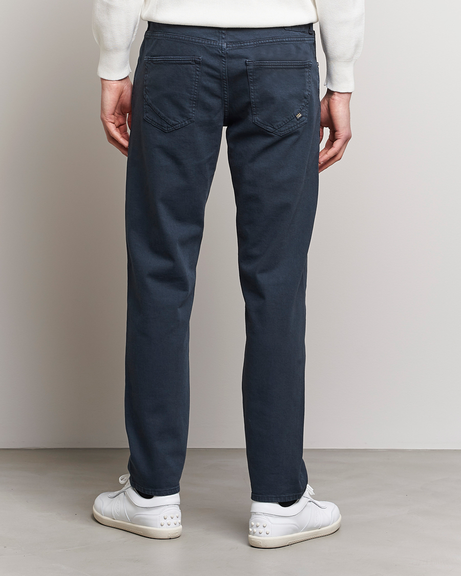 Men | Trousers | Incotex | Cotton Stretch 5-Pocket Pants Navy