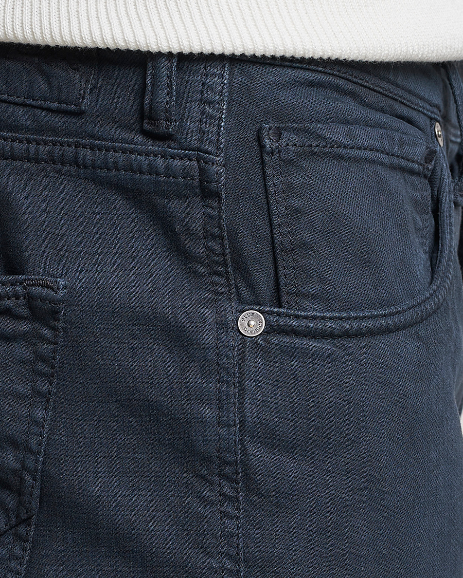 Men | Trousers | Incotex | Cotton Stretch 5-Pocket Pants Navy