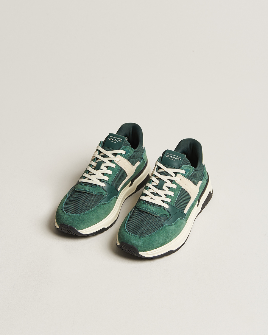 Men | GANT | GANT | Jeuton Running Sneaker Tartan Green